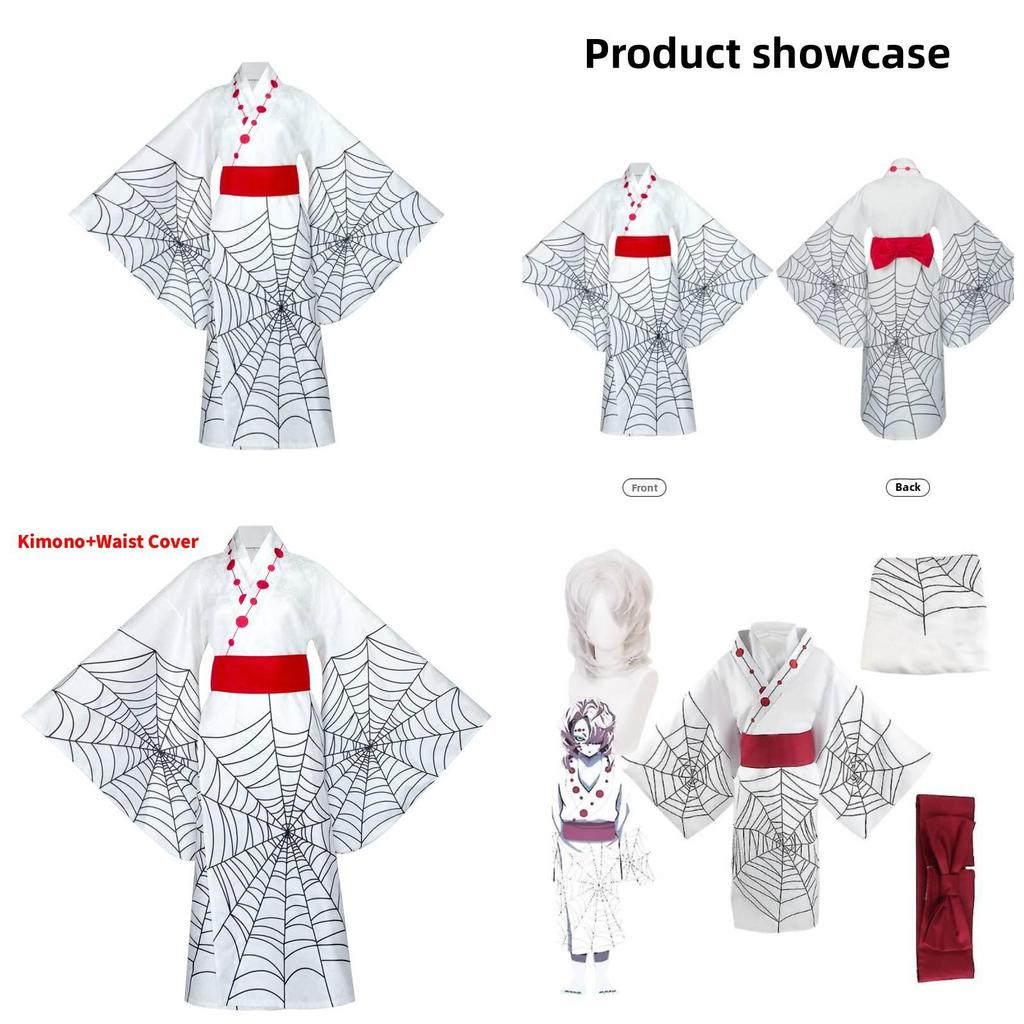 Demon Slayer Kimetsu No Yaiba Rui Cosplay Kostuum Met Modaal Fiber Voor Anime Conventies En Feesten