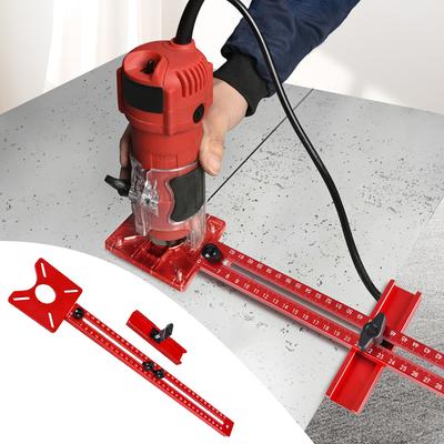 Milling Circular Groove Bracket Base for Trimmer Machine Edge Guide Positioning Circle Cutting Board Tool Woodworking Router Jig
