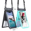 IPX8 Waterproof Phone Pouch Dual Capacity for 2 Phones Swimming Diving Floating Waterproof Bag Less