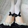 Elastic Bowknot Suspender Stockings Lolita Style Over Knee Long Socks Thigh High Stockings  Women