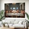 Arazzo da Parete L'Ultima Cena, Stampa Artistica Religiosa di Gesù e i Discepoli, Decorazione Classica Cristiana per la Casa, Soggiorno