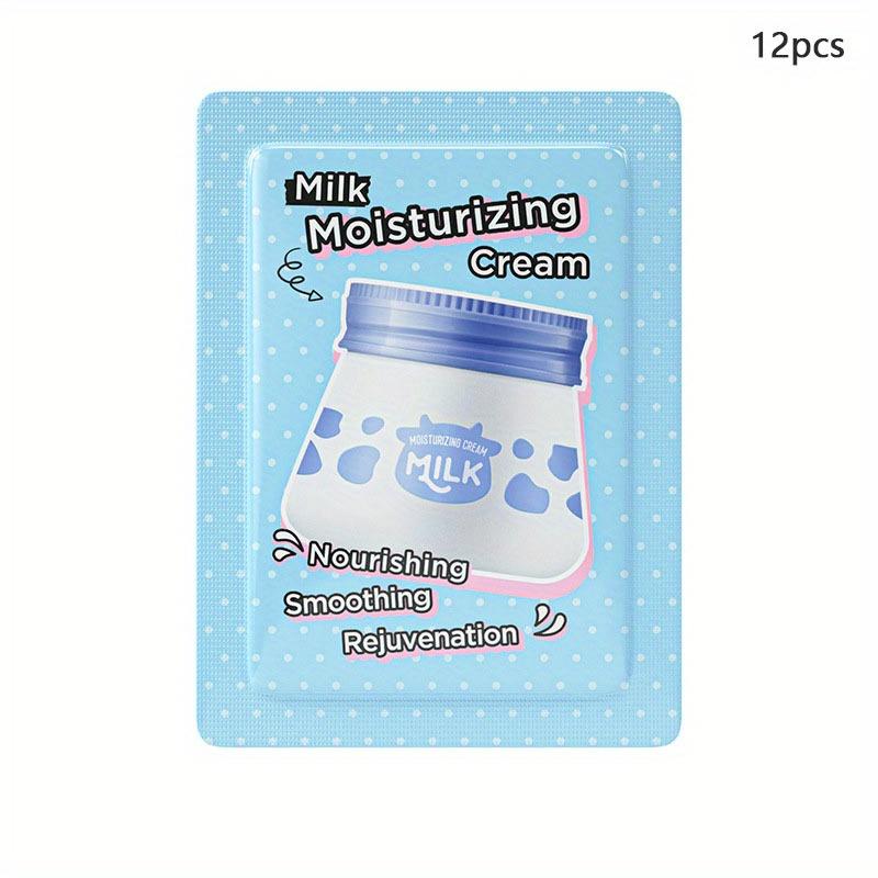 1,5 г * 12 шт., молочный увлажняющий крем, молочный осветляющий крем, портативная упаковка, увлажняющий и глубоко питательный крем для кожи 12pcs синий