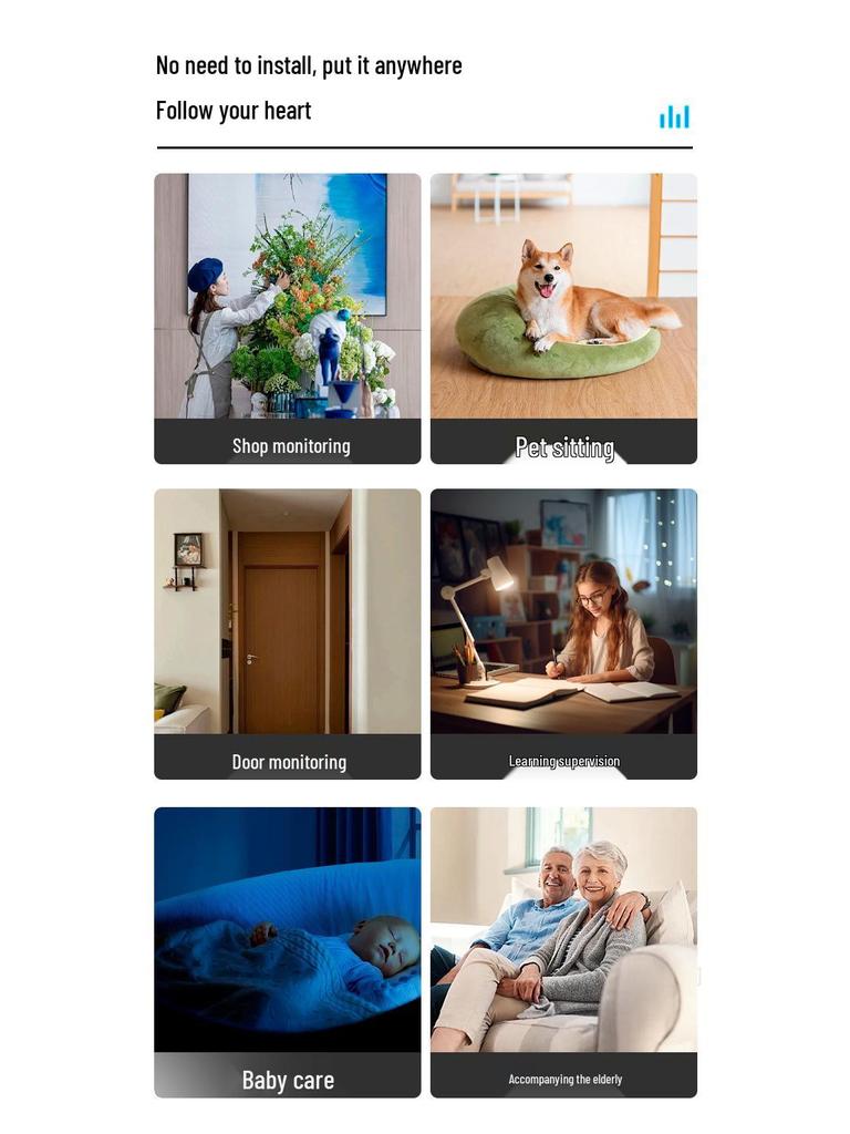 Pet-Style Dual-Lens Surveillance Camera with 360° View and Intelligent Remote Monitoring