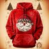 New 3D Printed Flannel Christmas Hooded Pullover - Fashionable, Loose Sweatshirt