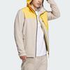 Adidas X National Geographic Color Block Logo Long Sleeve Hooded Jacket Men Jacket Light-Khaki IL8981