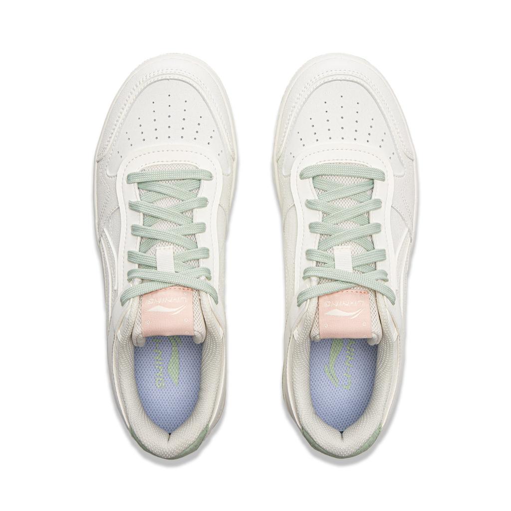 New LiNing Tianji Slip Resistant Cushioning Abrasion Resistant Lightweight Low Top Skateboard Shoes Women's Ivory AGCV090-2