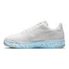 Air Force 1 Crater FlyKnit Women Low Top Skate Shoes White Blue DC7273-100