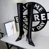 Fashion 2025 Sexy High heels over the knee boots women thigh high boots Ladies Autumn winter Long boots shoes woman Black Plus size 43