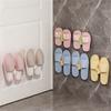 Practice Wall Mounted Euphorbia Shoe Shelf Adhesive Bathroom Storage Planner for Drying Flipflops