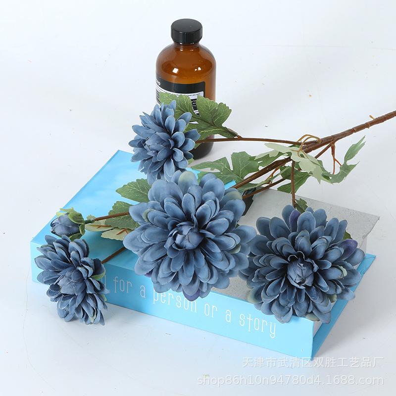 6-Head Ruyi Chrysanthemum Silk Flower Arrangement for Wedding Arch, Living Room & Stage Décor