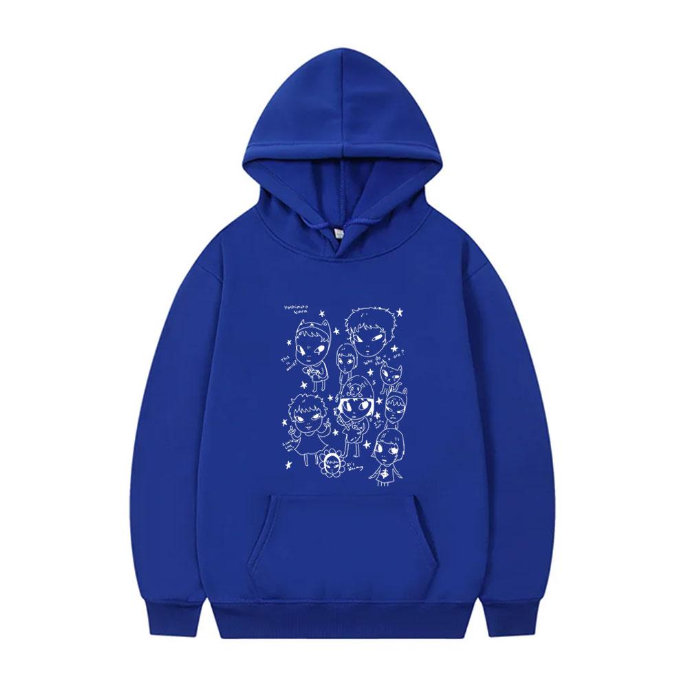 Yoshitomo Nara Graphic Hoodie Men Women Casual Humor Funny Pullover Hoodies Male Oversized Sweatshirt