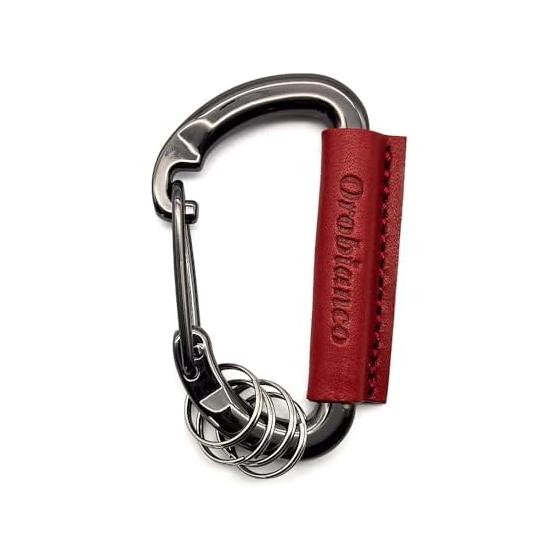 Orobianco Carabiner Keyring Black x Red ORKY-004 orobianco Genuine Keychain