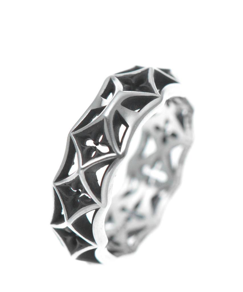 Vivus Ventana Edge Antique Silver Ring