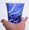 Ase Shinzo Shoten Kiriko Glass Tumbler Rocks Glass Tokimeki 250ml Blue 9085BU