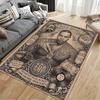 "Tapis d'Art Icône Rap Vintage" adapté comme tapis antidérapant pour le salon ou le canapé de la chambre