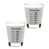 Shot Glass Measuring Cups Espresso Jigger with Scale Heavy Glass Cups for Kitchen Bar Accessories Baking Cooking