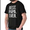 Best Papa Ever Father's Day Family Dad Love Mens Casual Crewneck T Shirts Tees