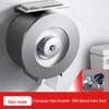 RSRDDY Hotel Stainless Steel Large Roll Paper Holder with Phone Shelf