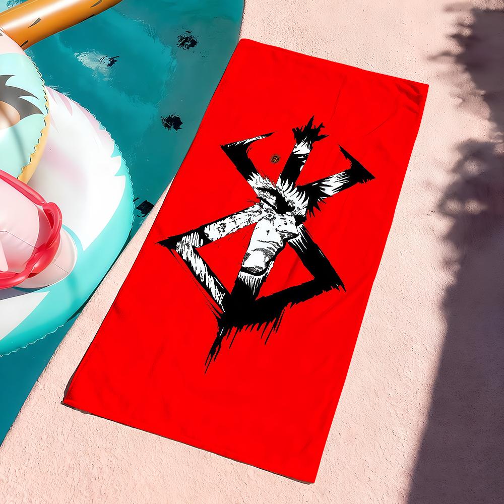 Abenteuer-Anime B-Berserk Handtuch Trocknen Badetuch Anwendbar Für Leichtes Schwimmen Camping Yoga Strand Aus