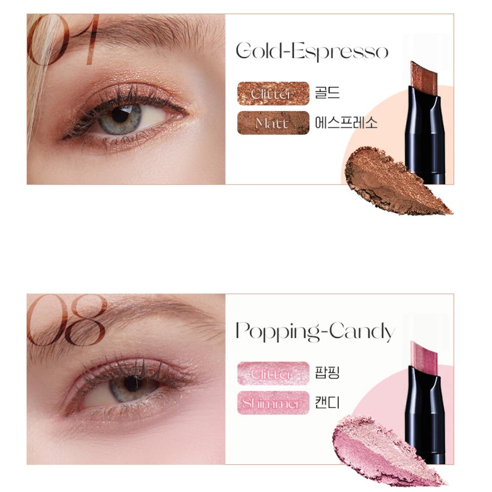 

ELROEL Blanc Двойные тени-стик – 1,4 г 4 типа/ Двойные оттенки, Макияж, , Корейская косметика, K-beauty 08 Popping-Candy