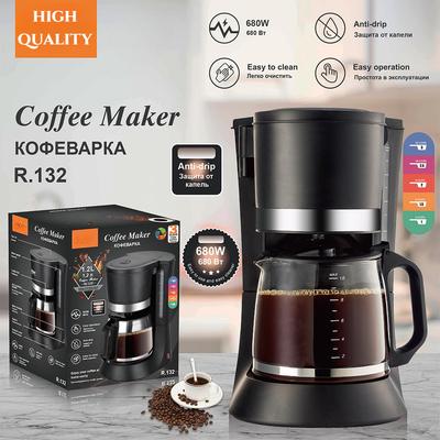 Cafetera de Goteo 680W Doméstica Automática Integrada Máquina de Café Oficina Pequeña Portátil Cafetera Moka