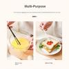 Multifunctional Hand Egg Beater Stirrer Baking Blenders Tool Double Head Whisk with Small Spoon Cream Stirring Stick