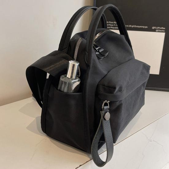 Women Casual Crossbody Bag Zippered Handbag with Adjustable Shoulder Strap Purse with Top Handle for Commuting Running Errands