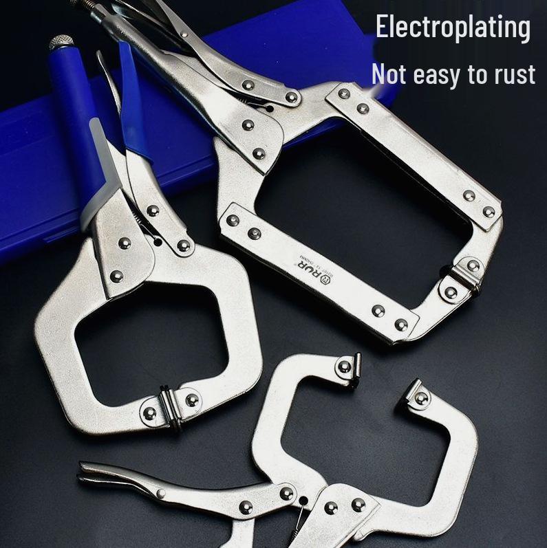 German Industrial High-Leverage Pliers & Heavy-Duty C-Clamp for Wood