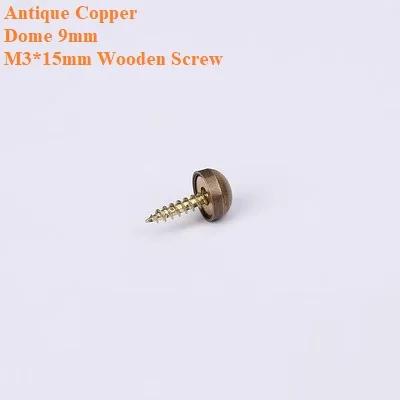 

40Pcs Brass Decorative Cap Screw For Mirror Art Handcraft Decor Upholstery Furniture