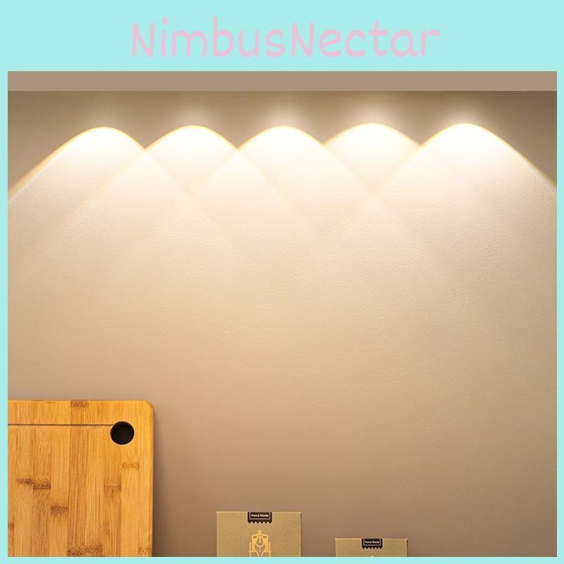 Cabinet Under Led Light Motion Sensor Usb Rechargeable Dimmable 3 Temps Color