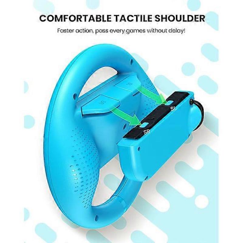 Steering Wheel Game for Nintendo Switch, Family Use Accessories Compatible with Switch JoyCon Controllers