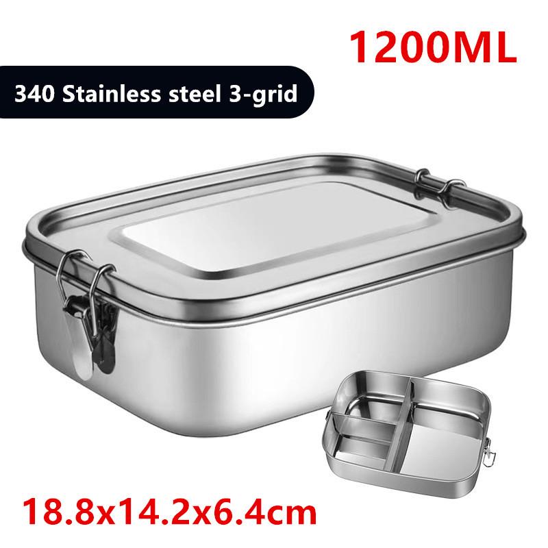 Separate Bento Lunch Box 304 Stainless Steel Lunch Box Baby Child Student Outdoor Camping Picnic Bento Box Tableware Sealed Box