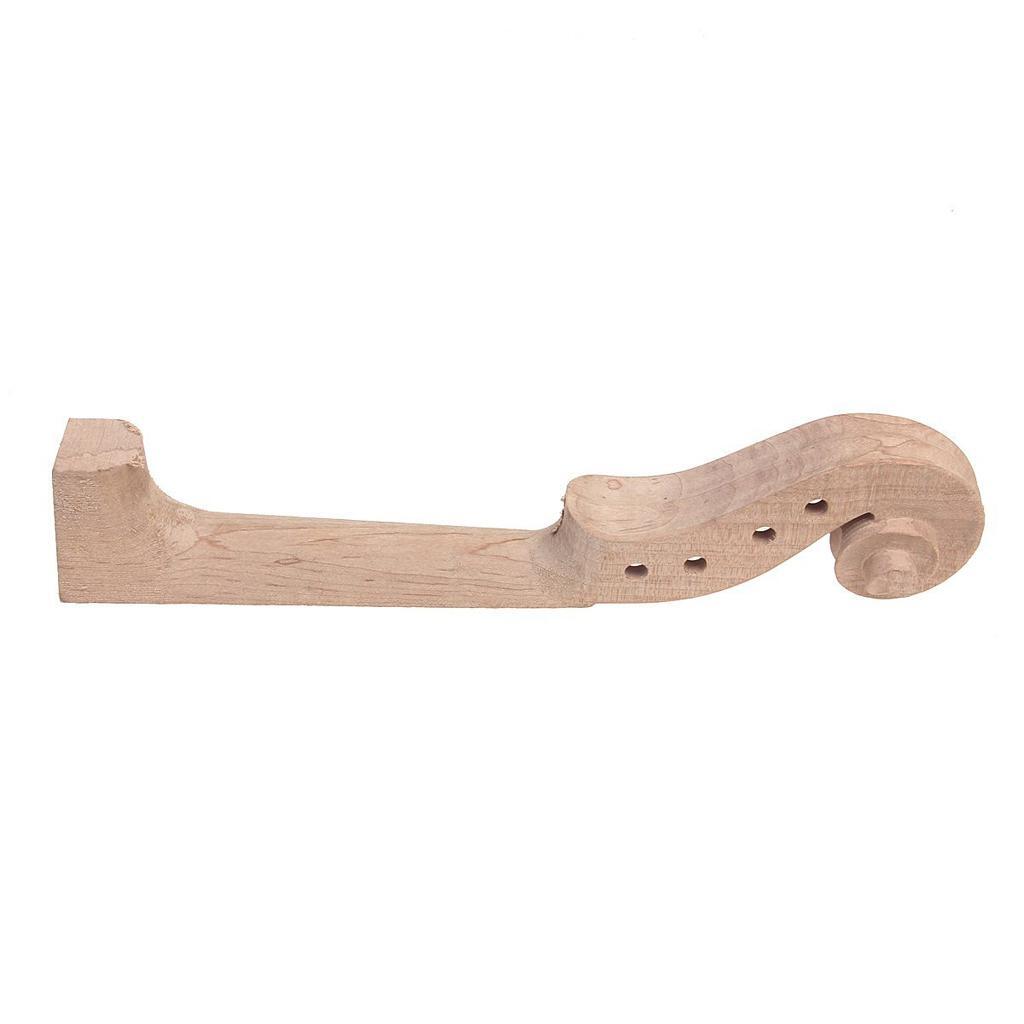 Handcrafted Maple Wood Violin Neck with Fingerboard for 44 Full Size Violin DIY Parts