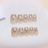 French cat eye wearing nail removable strawberry nail patch nail patch fresh nail patch small short T-size 30 pieces