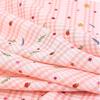 0.5m/1m/2m Grid Floral Printed Jacquard Fabric for Scene Decoration Dresses Curtains Tablecloths Handmade DIY Sewing Fabrics