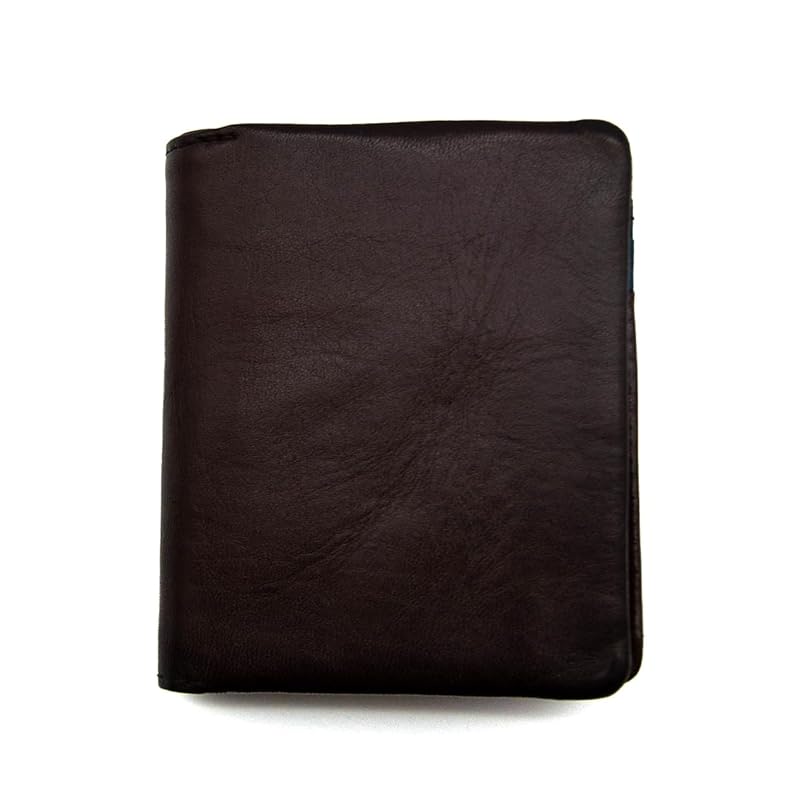 

[Lugard] Aoki bag coin purse box type bifold wallet arrow roast cowhide genuine leather men s business gift present No.2969 ([56] chocolate x dark