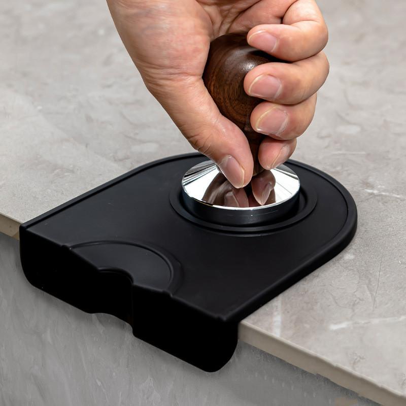 Coffee Tampers Mat Silicone Tamper Holder Corner Mat Pad Anti-skid Tamper Mat Barista Coffeeware Tamping Tools Espresso Station