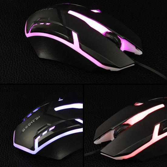 Milang M8 Optical Mouse Anti-skid USB 3D Mouse Wheel
