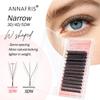 V-Form Schmale 3D 4D 5D W Wimpernverlängerungen W-Form Vorgefertigte Volumen-Fächer Wimpern Natürliche Weiche BASF Faux Mink Wimpern