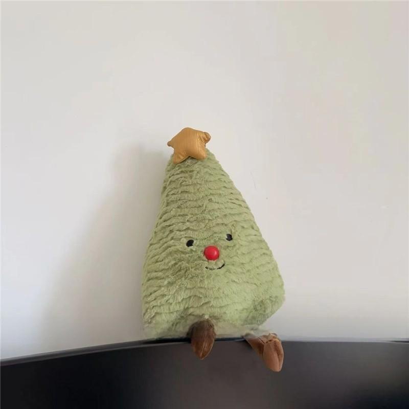 Christmas Plush Pillow With Cartoon Gingerbread Man Design For Holiday Decor And Gifts