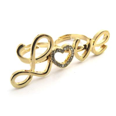 [M8183] - Double Gold 'Love' Ring