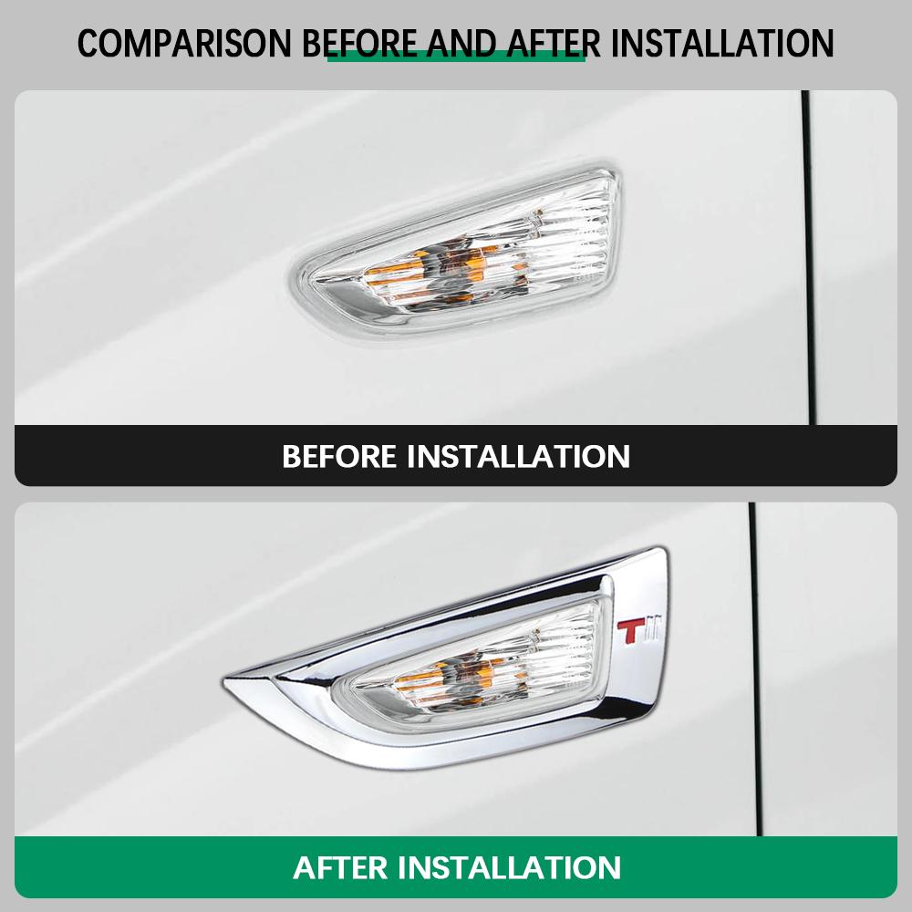 Side Turn Signal Light Cover for Opel Astra J K for Opel Crossland X for Opel Insignia B for Buick Regal Sticker Accessoires