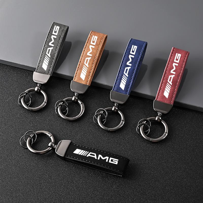 Llavero de Coche Creativo Cadena con Hebilla de Herradura Antirrobo para Mercedes Benz AMG W204 W205 W203 W211 W212 W213 W201 W210 W124 W126 LC4