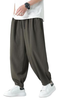 Sarouel Tapered Loose Long Adjustable Wide Summer Large 2XL [Drsshnx] Men's Pants, Summer, Pants, Cool, Pants, Pants, Pants, Drawstring, Casual,