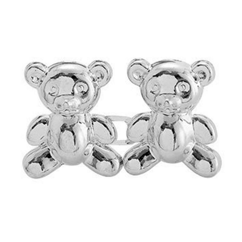 Cute Bear Button for Jeans Bear Clip for Pants Jean Buttons Pins for Loose Jeans No Sew and Adjustable Waist Buckles
