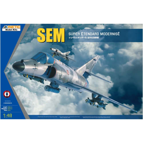Kinetic 1/48 French Navy Super Etendard Modernized Plastic Model Kit KNE48140