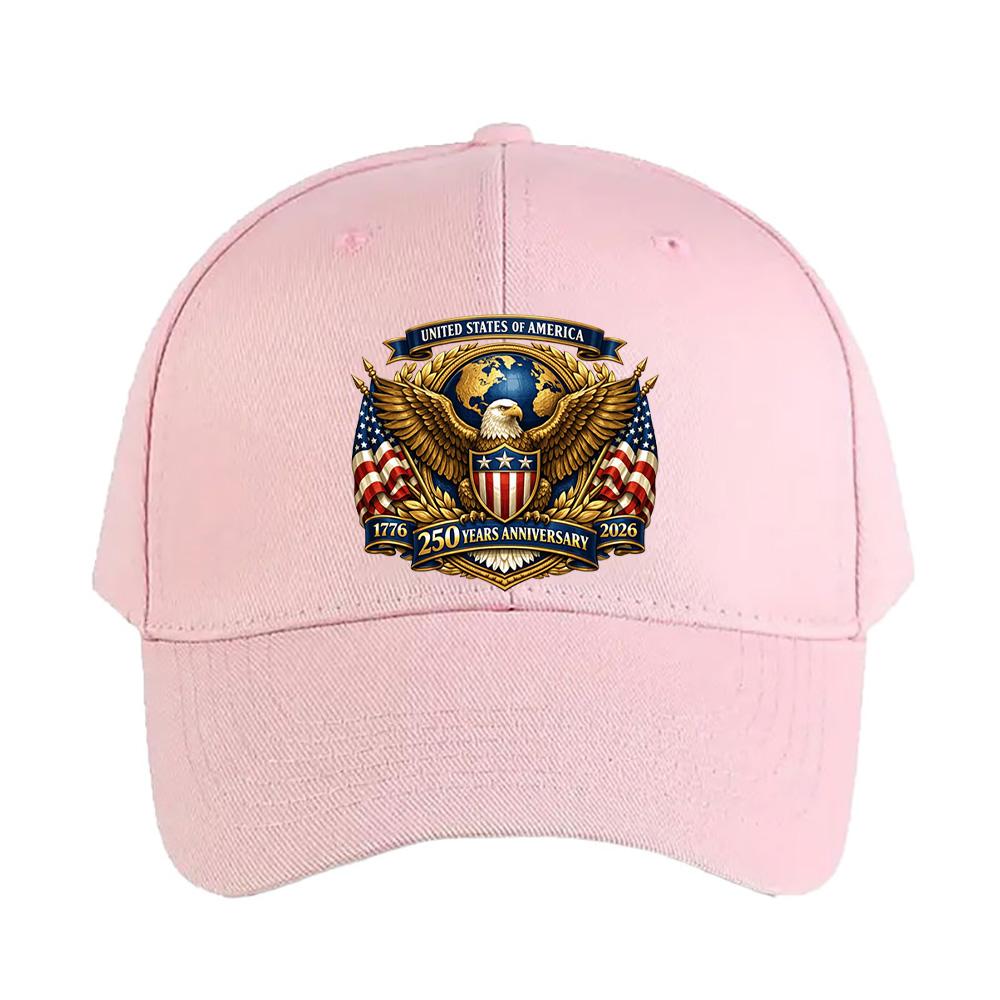 USA Th Anniversary Patriotic Eagle Woman Man Baseball Cap Adult Adjustable with Curved Brim Hiking Fishing Hat
