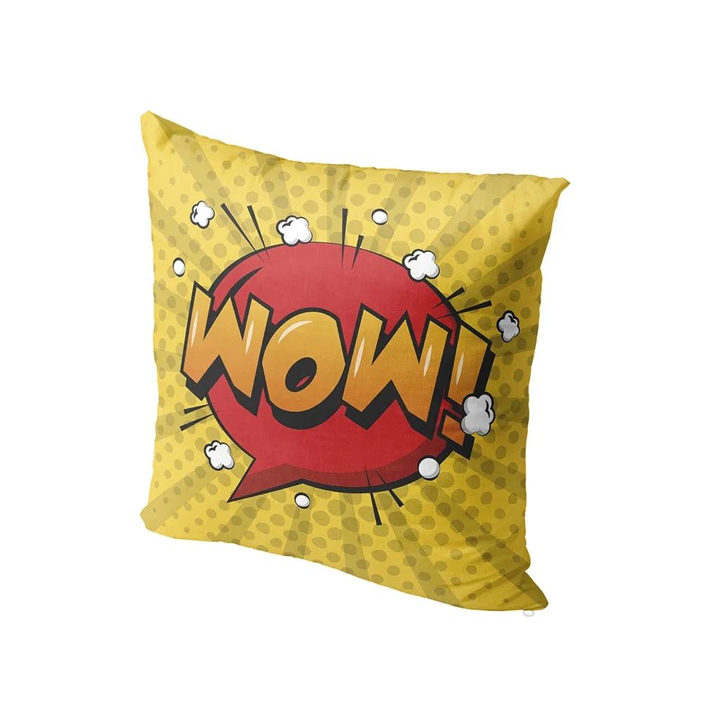 New English Alphabet Printing Fashion Pillowcase Fun Sofa Home Decoration Cushion Cover Living Room Bedroom Throw Pillow Case