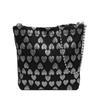 Trendy Casual Canvas Bucket Bag For Women Summer 2024 In Black And Pink