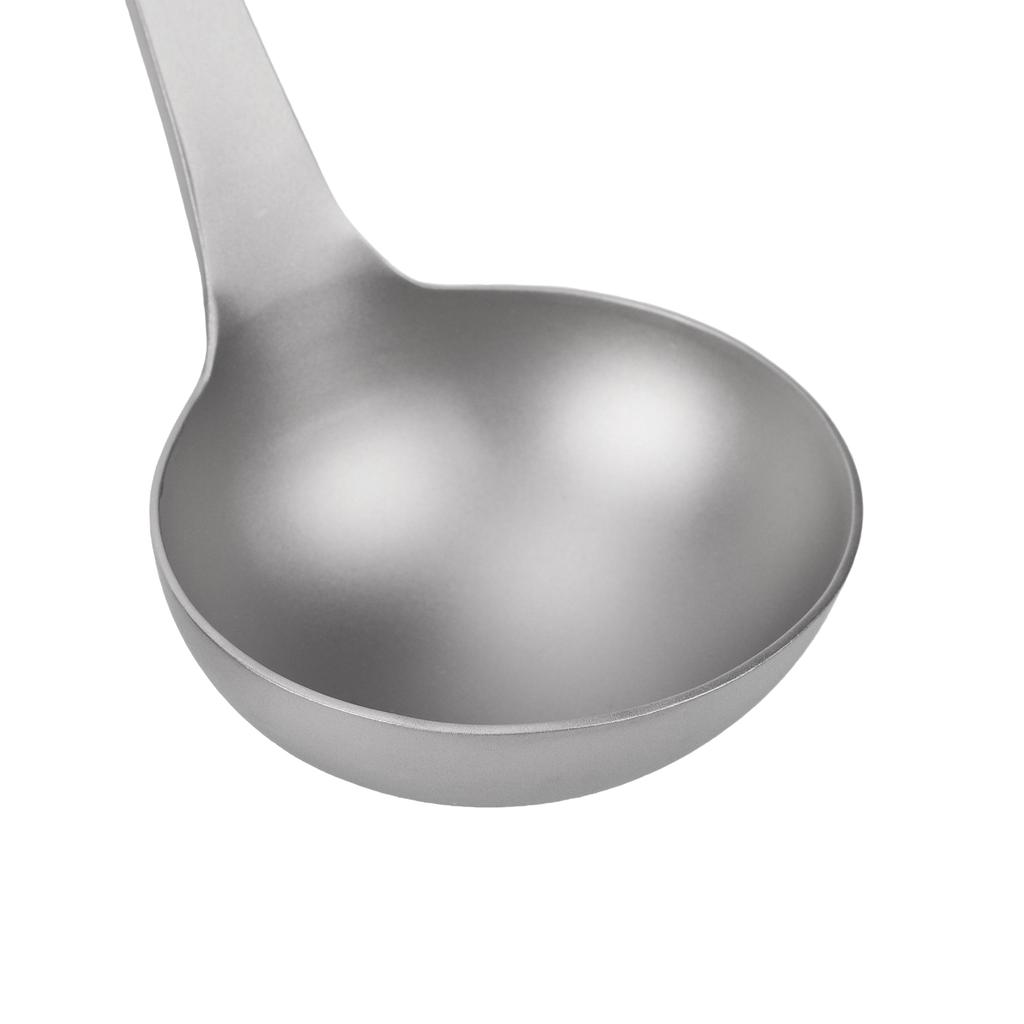 Łyżka Kempingowa Tytanowa Pogłębiona Główka Ergonomiczna Rączka z Otworem do Zawieszenia na Piknik Gotowanie w Kuchni Chochołka do Zupy